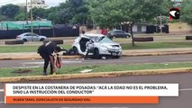 Despiste en la costanera de Posadas “acá la edad no es el problema, sino la instrucción del conductor”