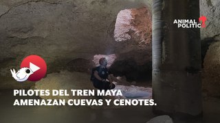 Pilotes del Tren Maya, una amenaza para cuevas, ríos y cenotes