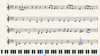 النوتة الموسيقية,,,,لرائعة روائع عبد الحليم,,,, فى يوم فى شهر فى سنة,,, تدوين ماهر الغمرى