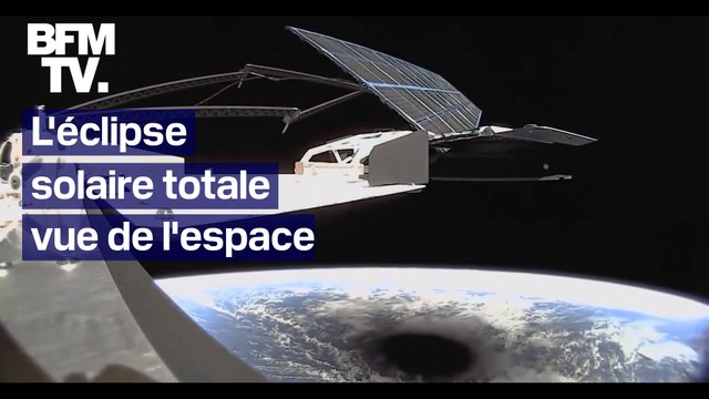 Les images de l'éclipse solaire totale vue de l'espace