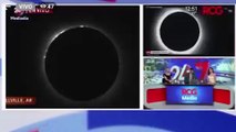 Vídeo: Canal exibe imagens de eclipse e homem nu aparece em transmissão ao vivo