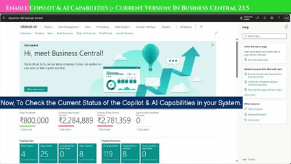 Enable Copilot & AI Capabilities in Business Central