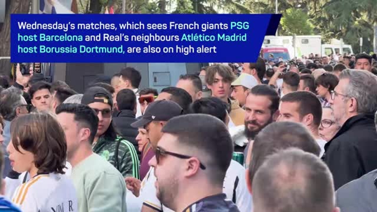 Police gather at Champions League grounds amid terror threats