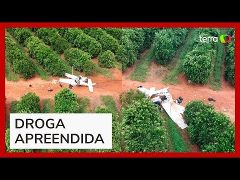 Avião usado para tráfico é interceptado e quebra ao meio no interior de SP