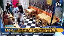 Los Olivos: exigen S/8 mil mensuales a dueño de restaurante para no matarlo