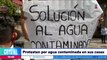 Vecinos de la Benito Juárez protestan por el agua contaminada