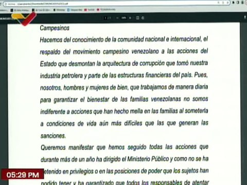 Fundación Contra el Sicariato Campesino respalda acciones en materia anticorrupción en Venezuela