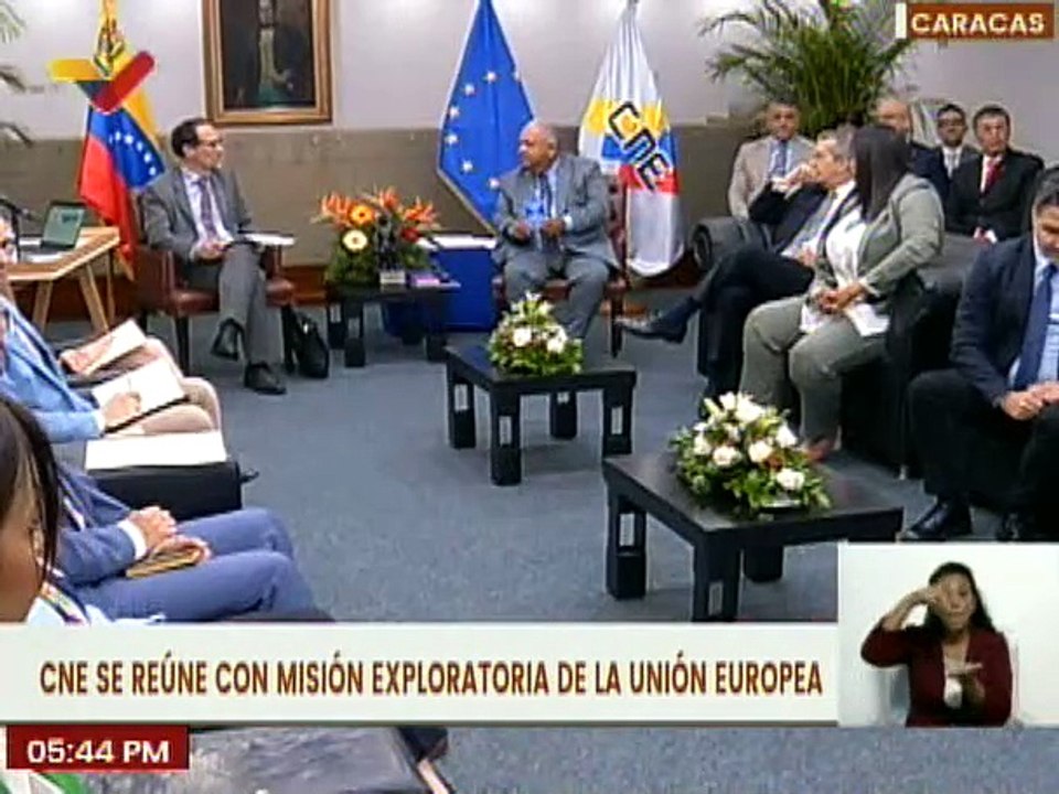 CNE sostiene encuentro con la Misión Exploratoria de la UE para la veeduría de los comicios del 28-J