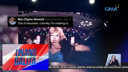 Drag Queen na si Taylor Sheesh, tila hinampas sa leeg habang nag-pe-perform; lalaking nanakit, arestado | UB