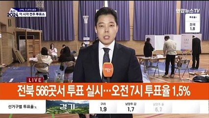 꾸준히 이어지는 유권자 행렬…이 시각 전주