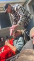 Family Pranks Grandpa with Towel As He Sat to Watch Solar Eclipse