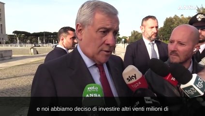 Tajani, "da Katz garanzie di aiuti ai civili con Food for Gaza"