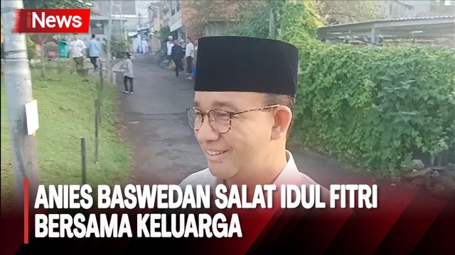 Anies Baswedan Laksanakan Salat Idul Fitri Bersama Ibu dan Keluarga