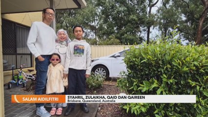 Salam Aidilfitri | Syahril, Zulaikha, Qaid dan Qaireen dari Brisbane, Queensland, Australia