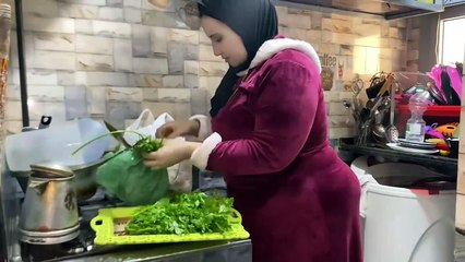 روتيني في المطبخ