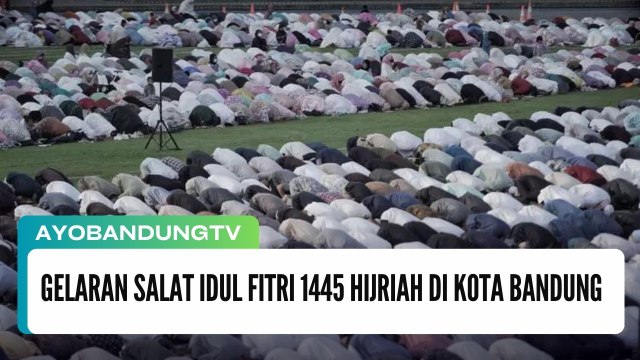 Gelaran Salat Idul Fitri 1445 Hijriah di Kota Bandung