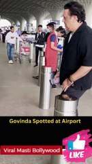 Govinda Spotted at Airport