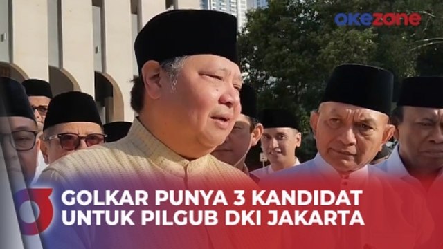 Ketum Partai Golkar Airlangga Hartarto Sebut Ada 3 Kandidat untuk Pilgub DKI Jakarta