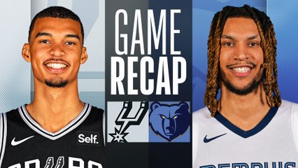Game Recap: Spurs 102, Grizzlies 87