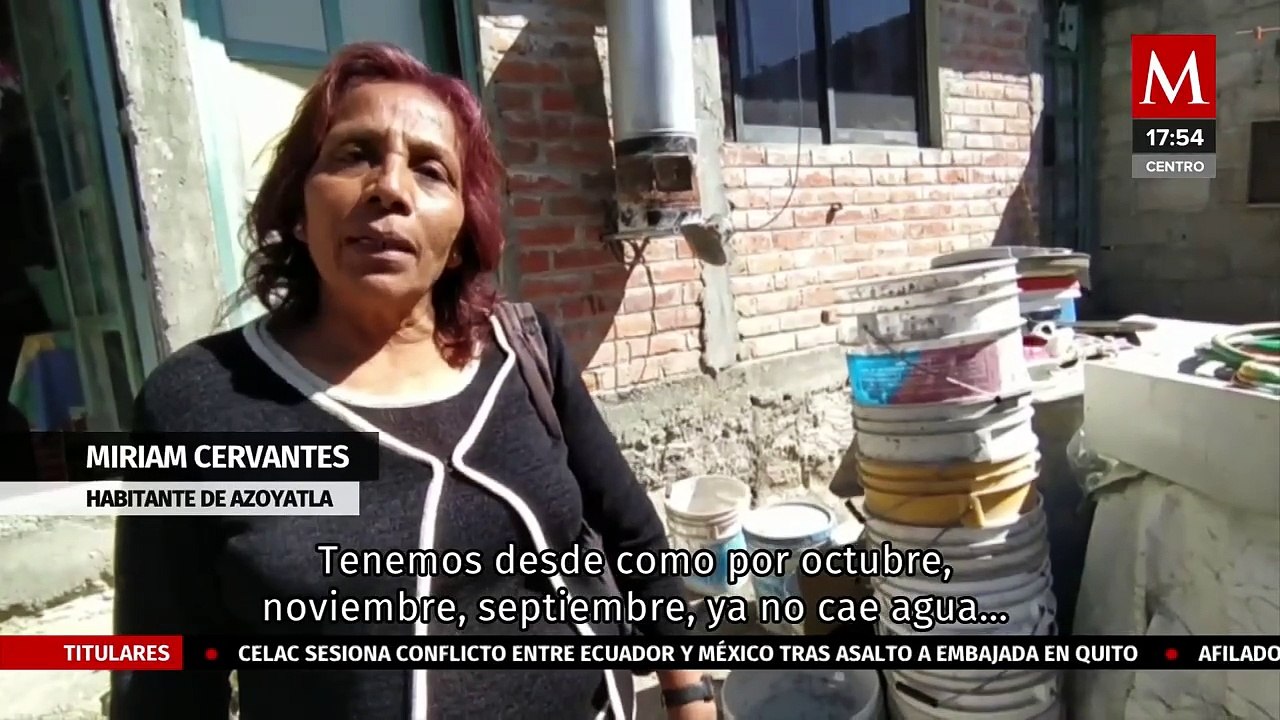 Habitantes de la comunidad de Azoyatla sufren una fuerte sequía