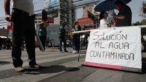 Bloquean nueve horas Insurgentes por agua contaminada en la Benito Juárez