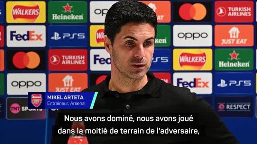 Mikel Arteta déçu d'avoir donné les 2 buts mais heureux des remplaçants