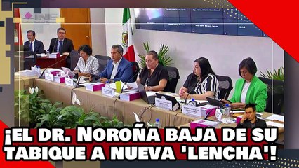 ¡VEAN! ¡el Dr. Noroña baja de su tabique a la nueva ‘lencha’ del INE por marearse en su cargo!