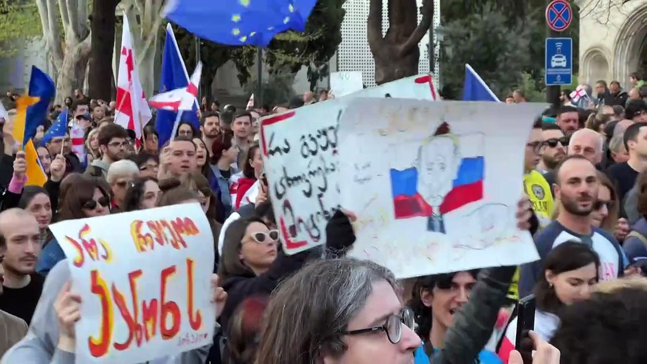 Georgien: Demo gegen Gesetz zu "ausländischen Agenten"