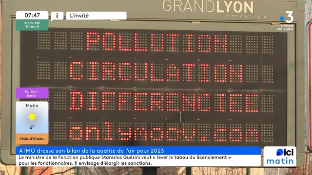 Qualité de l'air en Isère avec Didier Chapuis d'ATMO Auvergne-Rhône-Alpes