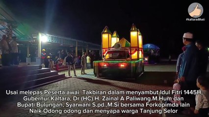 Naik Odong-odong Sambut Malam Takbiran