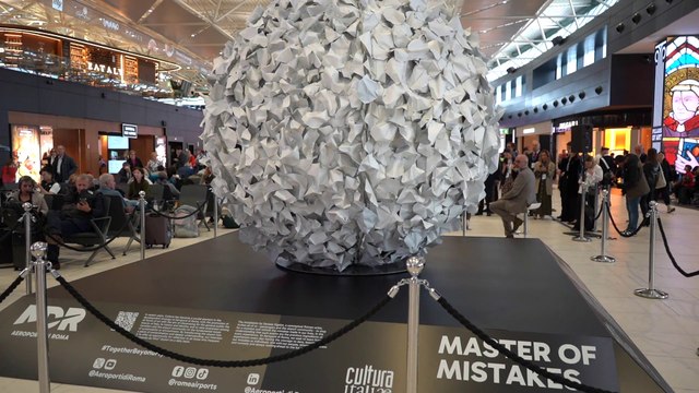 Arte protagonista all'aeroporto di Fiumicino con Master of Mistakes