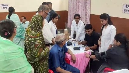 राजस्थान पत्रिका के अलवर संस्करण के 24वें स्थापना दिवस पर नि: शुल्क चिकित्सा शिविर