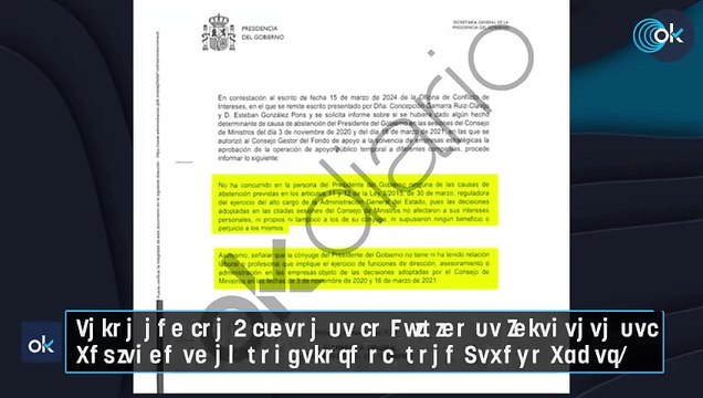 Estas son las 9 líneas de la Oficina de Intereses del Gobierno en su carpetazo al ‘caso Begoña Gómez’