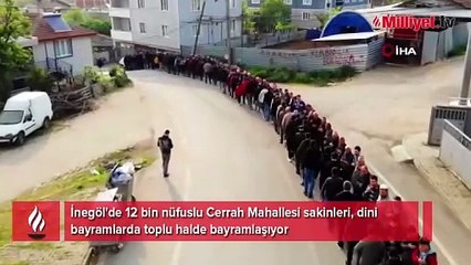1 kilometrelik bayramlaşma kuyruğu