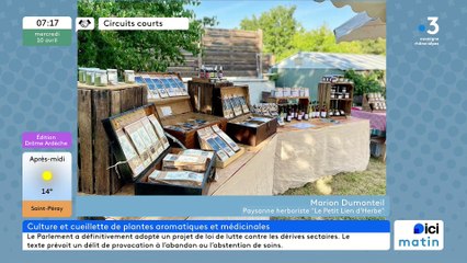 À Bonlieu-sur-Roubion, "Le petit lien d'herbe", ses plantes aromatiques et médicinales Bio