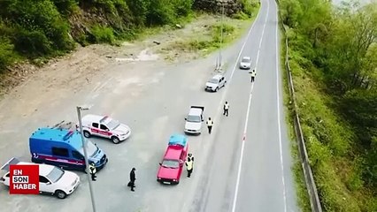 Bayram tatilinde emniyet ve jandarma ekiplerinden trafik denetimi