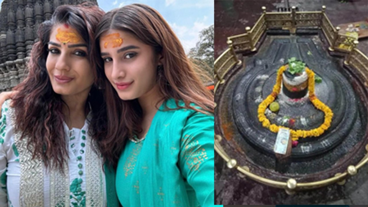 Raveena Tandon Daughter Rasha Thadani Grishneshwar Jyotirlinga Temple Darshan Photo Viral | Boldsky