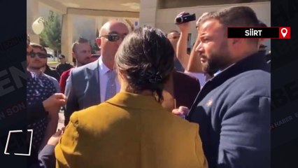 Siirt'te provokasyon yapan DEM'li vekile emniyet görevlisinin cevabı