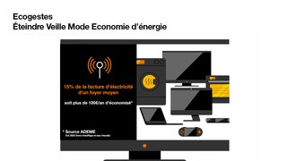Ecogestes - Eteindre Veille Mode Eco automatique Décodeur TV 6 - Orange