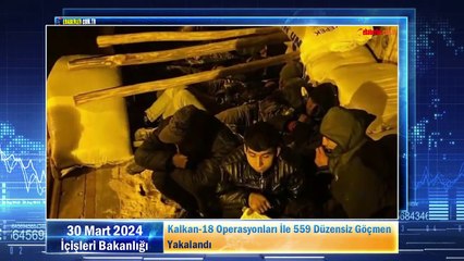 Kalkan-18 Operasyonları İle 559 Düzensiz Göçmen Yakalandı