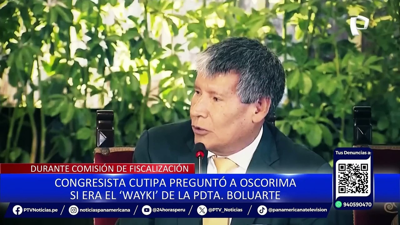 Caso Rolex: Wilfredo Oscorima se acoge al silencio en la Comisión de Fiscalización