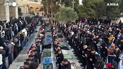 Gerusalemme, fine del ramadan nella spianata delle moschee
