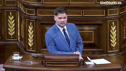 Rufián pide a Sánchez que "cese el comercio de armas con Israel" porque "se prueban sobre las cabezas de niños y niñas de Gaza"