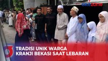 Tradisi Unik saat Lebaran, Warga Kranji Bekasi Saling Bersalaman di Depan Rumah