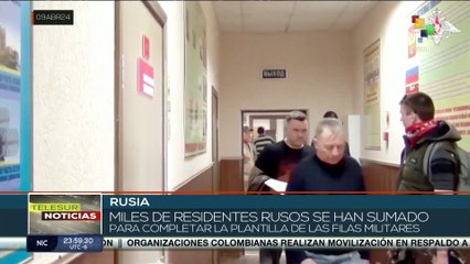 En  Rusia miles de residentes  se han sumado para completar la plantilla de las filas militares