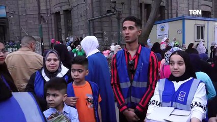 مؤسسة حياة كريمة تشارك المواطنين فرحة العيد بساحه مسجد الخازندار بشبرا مصر