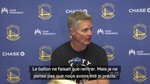 Warriors - Kerr mécontent du jeu malgré un record “fou” de 63% de réussite à 3 points