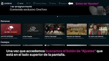 OneToro TV: Cómo cambiar la contraseña