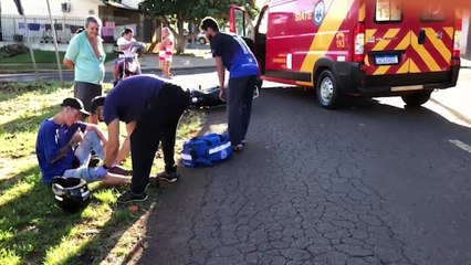 Motociclistas se ferem após colisão com carro no Bairro Presidente