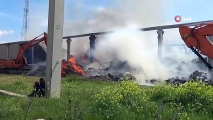 Tekstil fabrikasında korkutan yangın